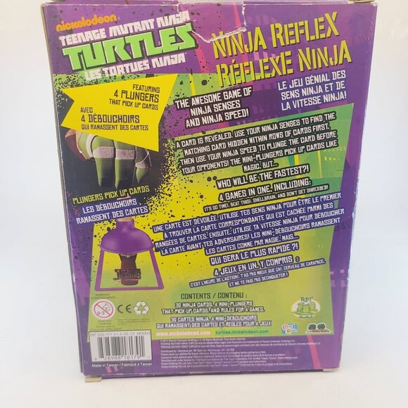 Teenage Mutant Ninja Turtle Reflex Card Game Plunger Pick Up - Picture 3 of 5
